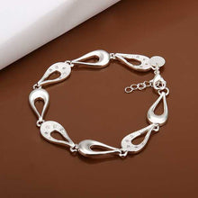 style silver plated Charms bracelet Full Heart bracelet girl Elegant HBH 16 ELY