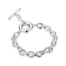 style silver plated Charms bracelet Full Heart bracelet girl Elegant HBH 16 ELY