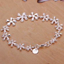 style silver plated Charms bracelet Full Heart bracelet girl Elegant HBH 16 ELY