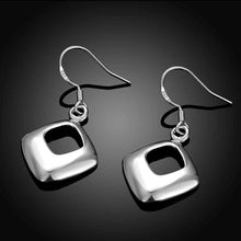 style silver plated earring Box drop ear cuff bijoux 641 ELY