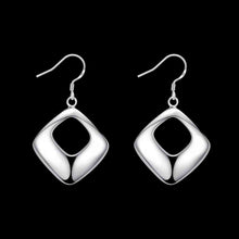 style silver plated earring Box drop ear cuff bijoux 641 ELY