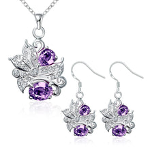 style silver plated jewelry sets Panda head necklace+earrings african jewelry set bone191 ELY