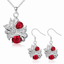 style silver plated jewelry sets Panda head necklace+earrings african jewelry set bone191 ELY