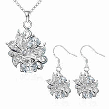 style silver plated jewelry sets Panda head necklace+earrings african jewelry set bone191 ELY