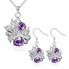 style silver plated jewelry sets Panda head necklace+earrings african jewelry set bone191 ELY