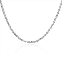 style silver plated necklaces & pendants Shine Twisted Rope collier plastron charm 67 ELY
