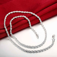 style silver plated necklaces & pendants Shine Twisted Rope collier plastron charm 67 ELY