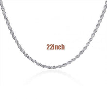 style silver plated necklaces & pendants Shine Twisted Rope collier plastron charm 67 ELY