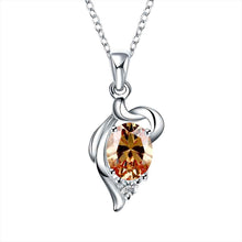 style silver plated pendant Tortuous crystal insets colar vintage bijoux women186 ELY