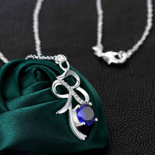 style silver plated pendant Tortuous crystal insets colar vintage bijoux women186 ELY
