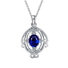 style silver plated pendant Tortuous crystal insets colar vintage bijoux women186 ELY