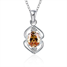 style silver plated pendant Tortuous crystal insets colar vintage bijoux women186 ELY