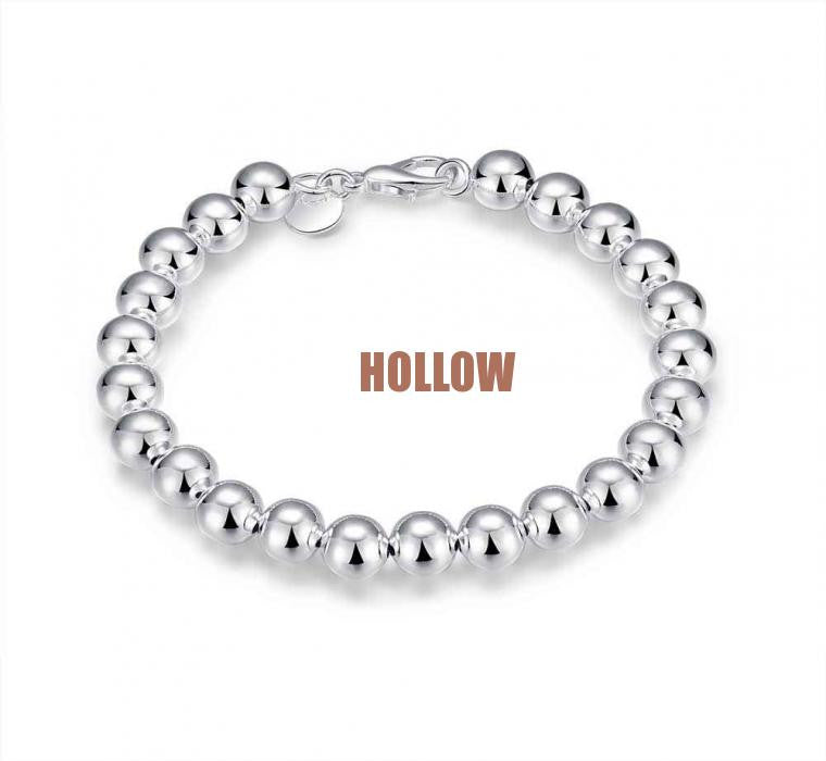 style silver pulseras 8M beads pulseira feminina Elegant HBH 1 ELY