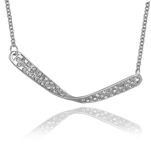 18K Gold Plating collar necklace swing Platinum plated colares jewelry display ELY