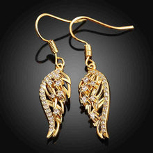 18K Gold Plating earings Peacock tail drop pendientes men jewelry ELY