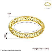 18k gold plated Hollow personality pattern men bracelet charms ELY
