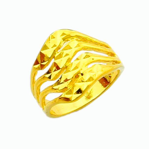 18k gold plated wedding rings four lines anel feminino wedding jewelry YHDR 2 ELY