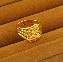 18k gold plated wedding rings four lines anel feminino wedding jewelry YHDR 2 ELY