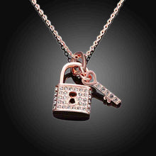 Austrian Crystal pendant necklace Key and lock patek prices in euros ELY