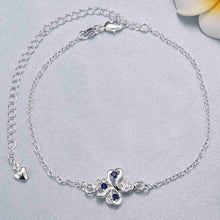 jewelry of silver anklet Clover flower set crystal bracelet leg Jewelry European Style ELY