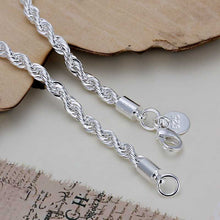 silver plated Flash twisted rope men bracelet joias2 7 ELY