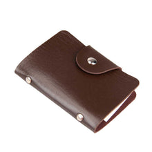 12 Card Position Faux Leather Card Holder Card Pack Card Protector Coffee INGT ELY