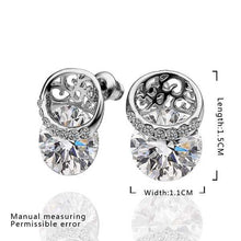 18K GP gold plated jewelry earring nickel free copper rhinestone crystal earrings SMTPE5 6 ELY