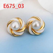 18K GP gold plated jewelry earring nickel free copper rhinestone crystal earrings SMTPE675 ELY