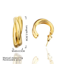 18K GP gold plated jewelry earring nickel free copper rhinestone crystal earrings SMTPE461 ELY