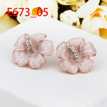 18K GP gold plated jewelry earring nickel free copper rhinestone crystal earrings SMTPE673 ELY