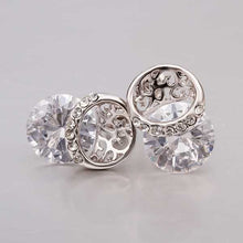 18K GP gold plated jewelry earring nickel free copper rhinestone crystal earrings SMTPE5 6 ELY