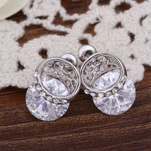 18K GP gold plated jewelry earring nickel free copper rhinestone crystal earrings SMTPE5 6 ELY