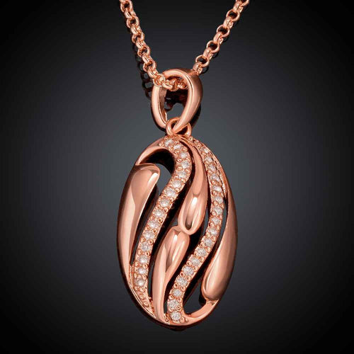 18K GP Zircon colares two line chunky necklace collares pendantsSKGN 42 ELY