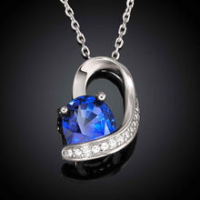 18K GP Zircon party sapphire jewelry chunky necklace collares pendantsSKGN 5 ELY