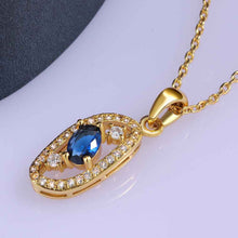 18K GP Zircon rock sapphire jewelry chunky necklace collares pendantsSKGN 52 ELY