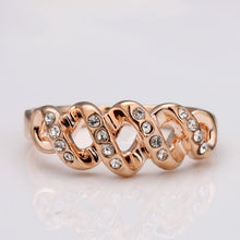 jewerly anillos 18K GP Four serial party wedding rings girl Jewelry Rings 1 ELY