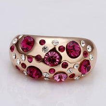 jewerly anillos 18K GP Set pink auger party wedding rings girl Jewelry Rings 77 ELY