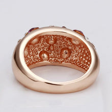 jewerly anillos 18K GP Set pink auger party wedding rings girl Jewelry Rings 77 ELY