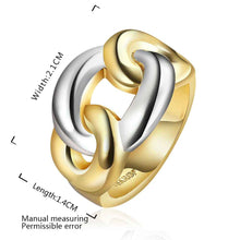 jewerly anillos 18K GP Yellow silver dating party wedding rings girl Jewelry Rings669 ELY