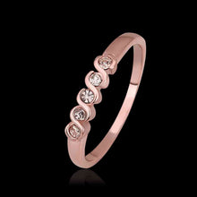 jewerly anillos 18K GP cloud rose color party wedding rings girl Jewelry Rings566 ELY