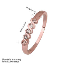 jewerly anillos 18K GP cloud rose color party wedding rings girl Jewelry Rings566 ELY