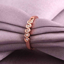 jewerly anillos 18K GP cloud rose color party wedding rings girl Jewelry Rings566 ELY