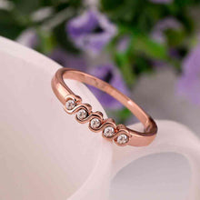 jewerly anillos 18K GP cloud rose color party wedding rings girl Jewelry Rings566 ELY