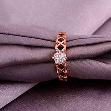 jewerly anillos 18K GP crown rose color party wedding rings girl Jewelry Rings6 6 ELY