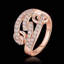 jewerly anillos 18K GP crystal Red party wedding rings girl Jewelry Rings67 ELY