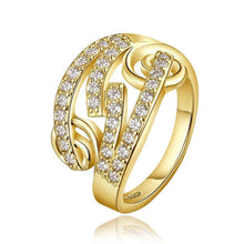 jewerly anillos 18K GP crystal Red party wedding rings girl Jewelry Rings67 ELY