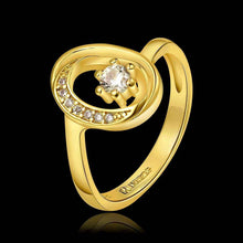 jewerly anillos 18K GP crystal in circle party wedding rings girl Jewelry Rings687 ELY