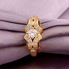 jewerly anillos 18K GP cudsd 18k color party wedding rings girl Jewelry Rings583 ELY