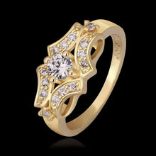 jewerly anillos 18K GP cudsd 18k color party wedding rings girl Jewelry Rings583 ELY