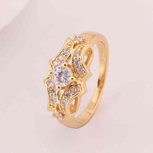 jewerly anillos 18K GP cudsd 18k color party wedding rings girl Jewelry Rings583 ELY